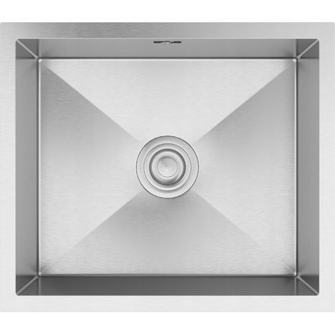 Granitan Évier en acier inoxydable 1 bac CHROME 52x45 (1/3)