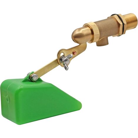 Vanne à Flotteur 1/2" En Laiton Avec Flotteur En Plastique Pour Montage Sur Réservoir, Vanne à Boisseau Sphérique Pour Bol d'Eau Pour Chien Avec Bras Réglables Pour Aquarium (1/5)