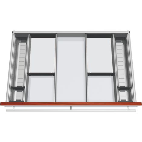 Blum Orga-Besteckeinsatz Facheinteilungs-Set KB 800-899mm, NL 450mm, grau