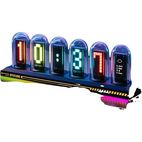 Uhr, Smart Display, Anpassbare Beleuchtung, Basis mit RGB-Licht (1/2)