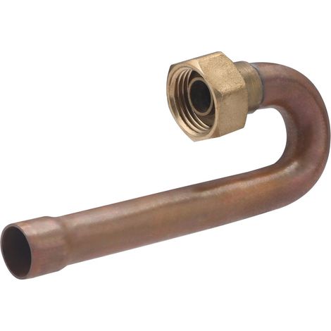 Noyon & Thiebault – Raccord coudé 180 pour gaz naturel – Cuivre Ø14 mm – Femelle 15x21 (1/2) – Connexion fiable pour installations gaz