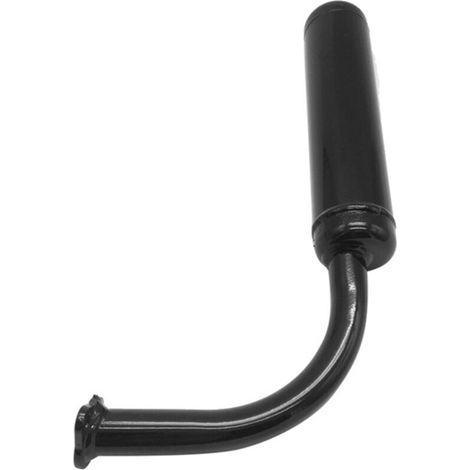 Un silencieux d'échappement modifié en métal noir pour vélo/moto, d'environ 35 cm de long (OP). (1/5)