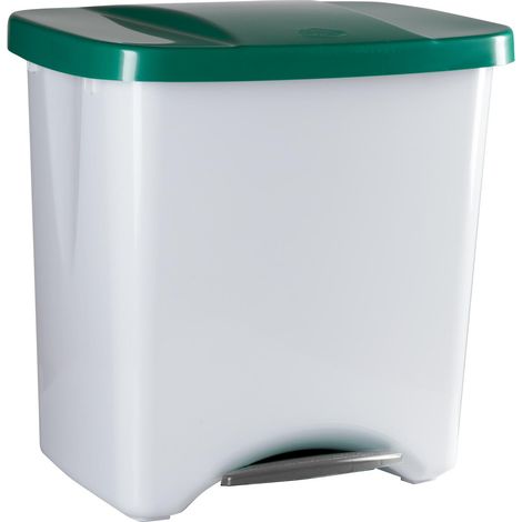 Cubo ecológico Denox con pedal - 50 l - Verde