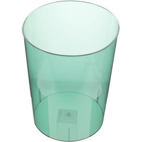 Poubelle Transparente Résistante et Élégante en Pet Verte Multifonctionnelle Design Visible et Chic pour Bureau ou Maison (1/5)