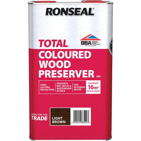 Trade Total Wood Preserver Light Brown 5 litre RSLTTWPLB5L