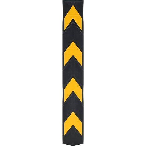 vidaXL Protectores de esquina reflectantes 10 unidades goma 80 cm (1/2)