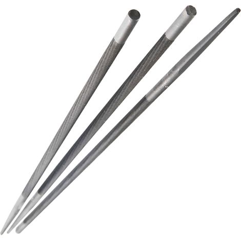 Ribiland – Lot de 3 limes rondes 4,8mm – Finition précise pour bois dur – Conçues pour un usage professionnel – Outils de qualité supérieure (1/3)