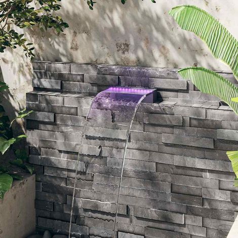 vidaXL Fuente cascada con LED RGB acrílico 30cm (1/5)