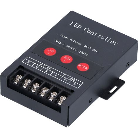 Contrôleur PWM LED RVB 5V 12V 24V pour ruban lumineux avec télécommande (1/5)