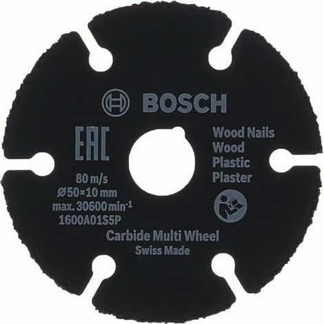 Bosch Carbide Multi Wheel disco di taglio 50x10 mm nero (1/2)