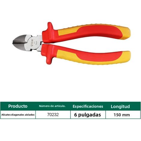 Pinces coupantes, pinces coupantes diagonales et pinces d'électricien multifonctions isolées haute tension 1000 V (1/4)