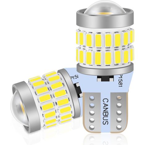 W5W T10 LED Bulbs 12V White 6000K 360° Illumination Pack of 2 (1/5)