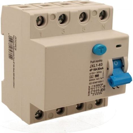 ETTROIT Interruttore Differenziale Puro 4P 16A 30mA 380V 6KA Curva F - JX3416610