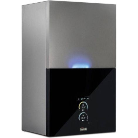 Ferroli Chaudière à Condensation Bluehelix Maxima 28 C Methane ou GPL avec Kit d'Évacuation des Fumées ADAPTATEUR DE DÉDOUBLEMENT