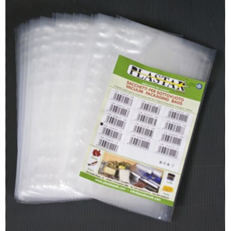 BUSTA GOFFRATA 15X25 CM P/SOTTOVUOTO 25 PZ