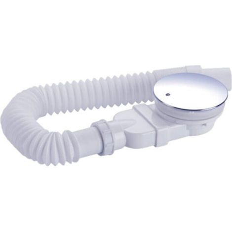 Bonde de douche extra plate 90 mm - Kit de trou d'écoulement pour receveur de douche, siphon de douche avec système anti-odeurs, tamis à cheveux, tuyau flexible