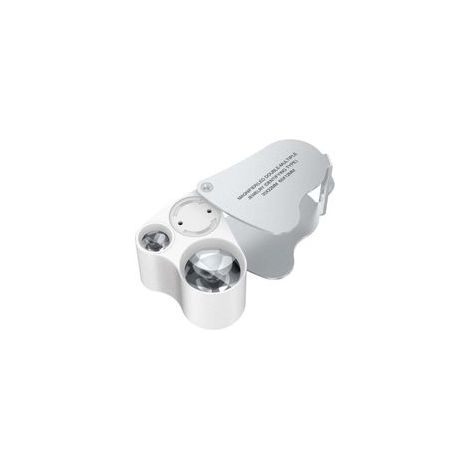 30 X 60 Loupe Bijoutier, LED Loupe Eclairante Horloger, Gemmes Bijoux Pierres Timbres Pieces Montres Loisirs Antiques ModèLes Poche Monocle Loupe Grossissante Verre 30 X 60 mm