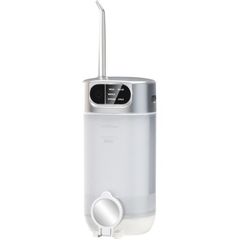 Jet Dentaire Hydropulseur Portable, 300 ML Water Flosser avec 5 Modes de Pression d'eau et 4 Embouts Remplaçables Étanche IPX7 Pour La Maison et Les Voyages (1/5)