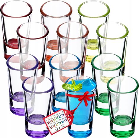 KADAX Schnapsgläser, 28ml, Shotgläser Set, Stamper für Alkohol, Brand, Shot, Vodka, Party, Schnapsgl