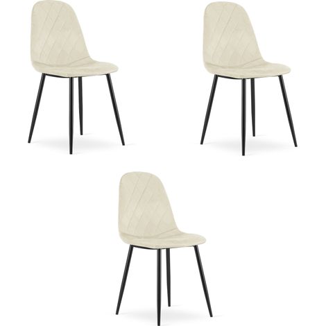 Sedia Asti - velluto beige x 3 (1/5)