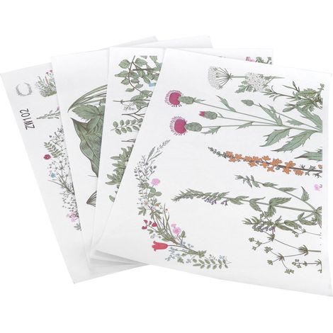 Papier peint autocollant à motif de fleurs et de plantes, idéal pour décorer le fond de votre salon. (1/5)