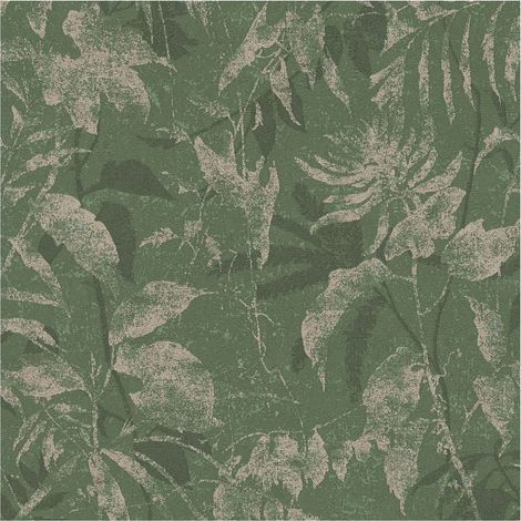 Nature wallpaper wall Profhome 782036 hot embossed non-woven wallpaper textured with floral ornaments and metallic highlights green pearl beige gold bottle green 5,33 m2 (1/5)