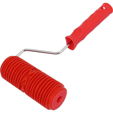 Accueil 5'' Wandkunst Malerei Kunststoffgriff Gummi Holz Körnung DIY Werkzeug Rot (1/3)