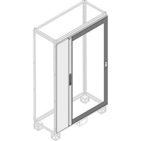 Porte Double IP30/40 Demi-Porte pleine H 1800mm L 250mm (x1) 1STQ007366A0000 ABB PDLB8120