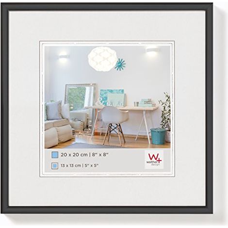 Walther Design New Lifestyle Cornice Foto, Nero, 20x20 Cm (1/4)
