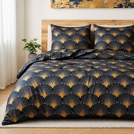 Housse de couette 260x240 + 2 taies d'oreiller OPERA 100% microfibre