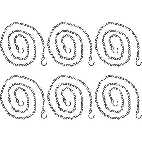 6 teiliges Kettenset zum Aufhängen von Pflanzen Metallkette (1/5)