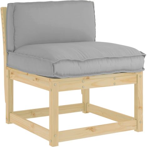 Maison Exclusive - Cuscino Tessuto Oxford Grigio 80 x 40 x 12 cm (1/5)