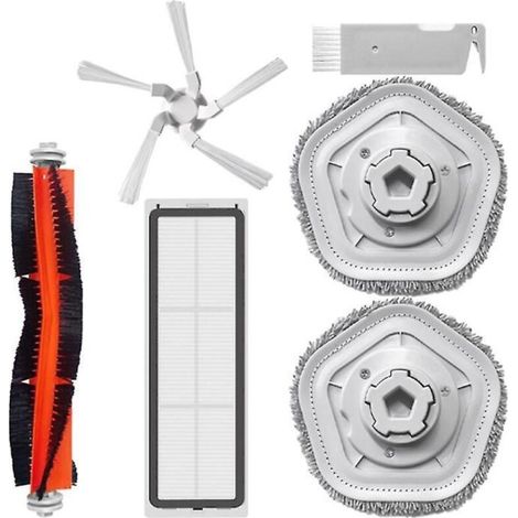Pour balai balai Xiaomi Dreame Bot W10 : brosse latérale principale, filtre HEPA, lingettes de nettoyage