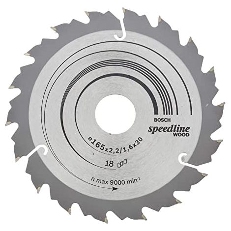 Bosch Speedline Wood Circular Saw Blade 165x30x18 26086