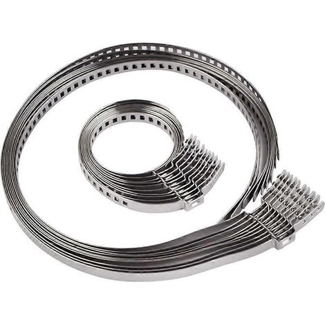 Lot de 10 colliers de serrage universels pour joints homocinétiques, réglables, en acier inoxydable (1/5)