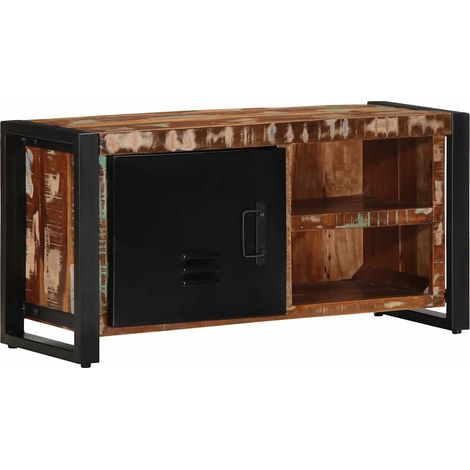 TV-Schrank 80x30x40 cm Altholz Massivholz
