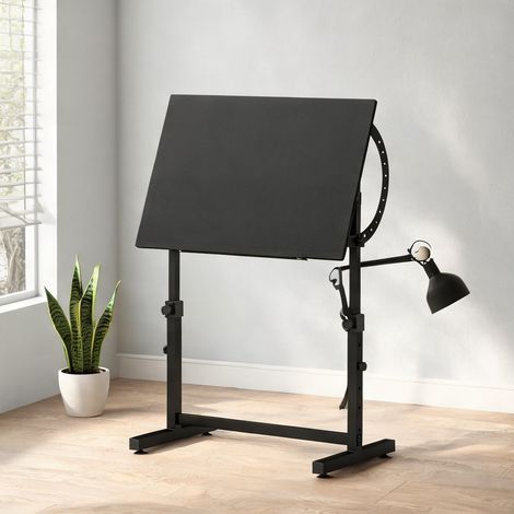 Bureau en bois et métal réglable en hauteur et inclinaison (1/5)
