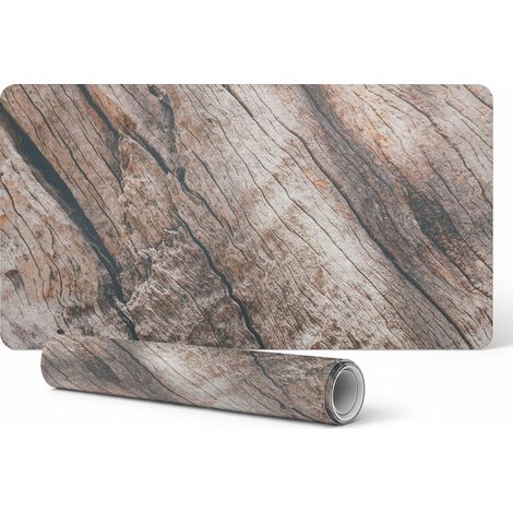 Alfombrilla protectora universal para equipos informáticos, imitación madera, 90x45 cm (1/5)