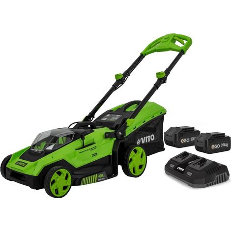 Tondeuse à gazon 40V - Brushless 2 Batteries lithium 6.0Ah Chargeur Double 800m2 -VITO