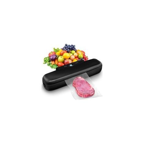 (Noir)Machine à emballer sous vide automatique pour aliments, scellage sous vide One Touch pour la conservation des aliments secs et humides, machine à emballer sous vide compacte (1/5)