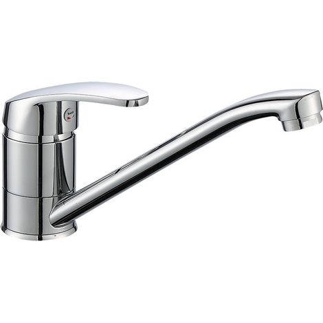 Robinet de cuisine vertical à long bec pour eau chaude et froide, orientable, pour éviers et robinets à long col. (1/5)