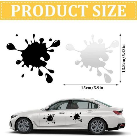 Autocollant Voiture - Extérieur Intérieur Universel - Résistant Aux Intempéries - 4 Pièces (1/5)