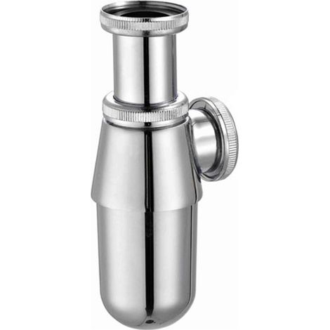 Siphon lavabo standard métal avec tubulure Sans tubulure