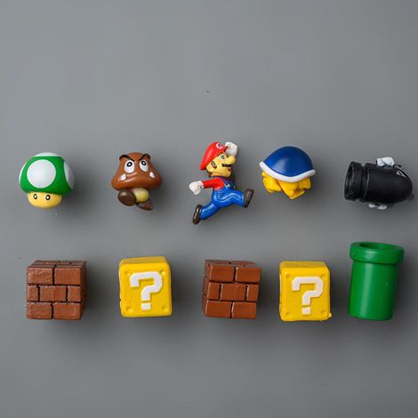 Lot de 6 Aimants Frigo 3D Anti-Dérapant Décoratifs en Forme de Dessin Animé pour Cuisine, Tableaux Blancs et Armoires (1/5)