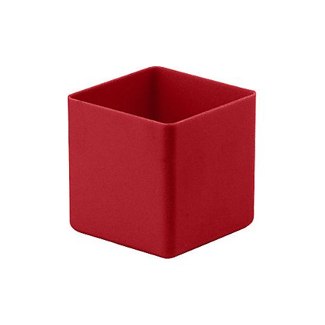 Einsatzkasten  Höhe 70 mm  rot  LxB 74 x 74 mm  VE 50 Stk