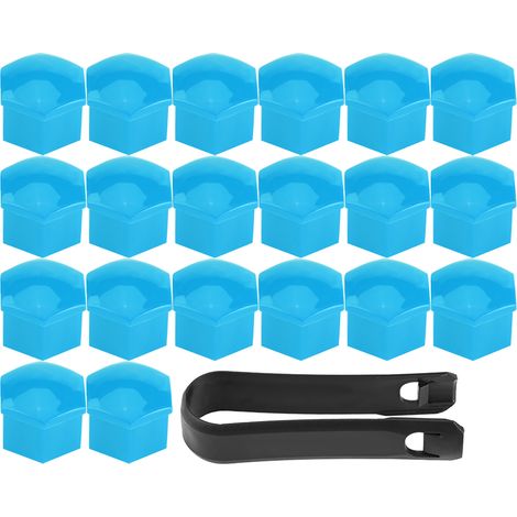 Tapas para llantas - 20 piezas, universales, de ABS azul, para protección de llantas y neumáticos - Accesorio para vehículos (1/5)