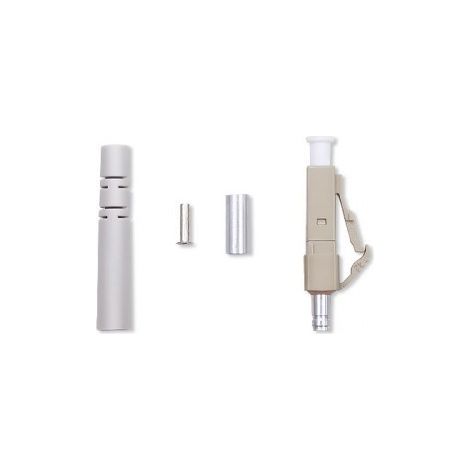Conector de fibra óptica LC Qoltec Multimodo 3,0 mm Kit de montaje 200 unidades.