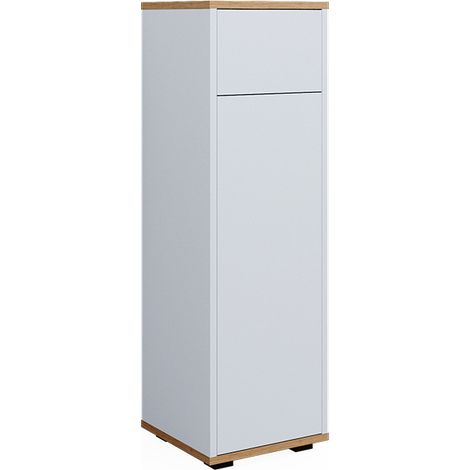 Mobiletto midi Didi, Bianco/Artisan, 30 x 97 cm con cassetto, Vicco (1/5)
