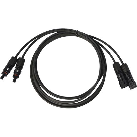 Rallonge câble MC4 2m pour panneau solaire – Câbles universels Ø4 mm² – Prises MC4 mâle/femelle – Normes CE et ROHS – Orium (1/4)