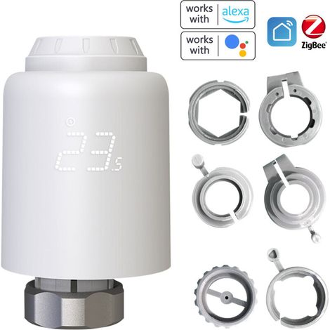 Thermostatic radiator valves, smart wireless control via mobile phone app, home heating thermostat, temperature controller, compatible radiator thermostat (1/5)